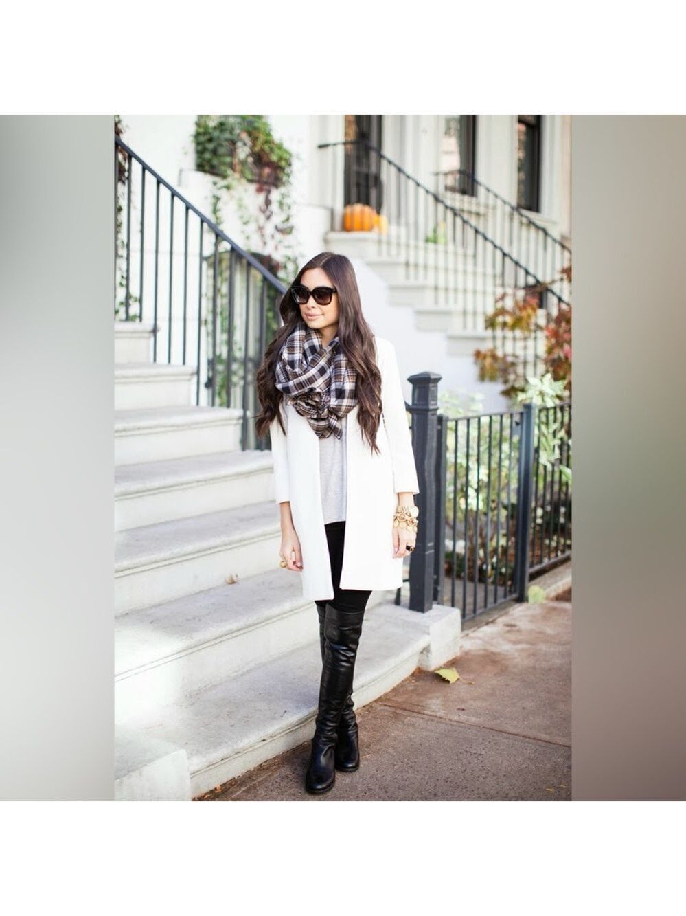 9541.Harlowe & Graham White Cream Topper Coat
